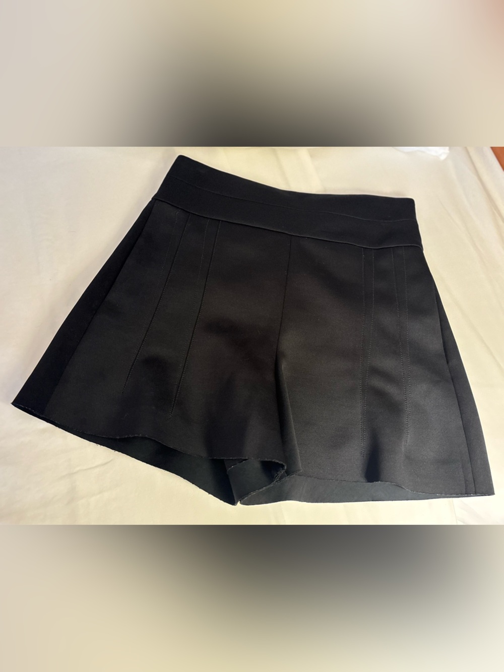 Robert Rodriguez Black High-Waist Pleated Shorts
